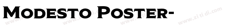 Modesto Poster字体转换